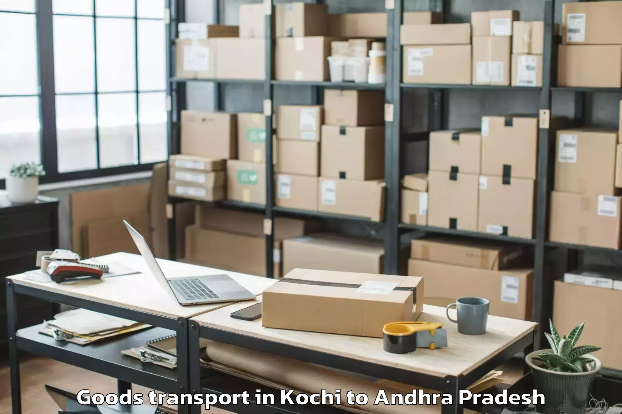 Book Your Kochi to Nizampatnam Goods Transport Today